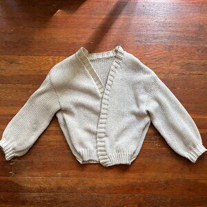 DAZY Ivory Knit Cardigan Sweater Size S